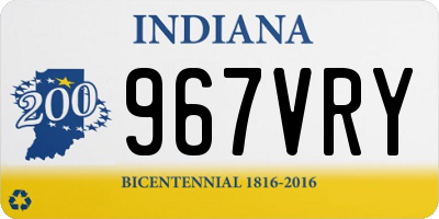 IN license plate 967VRY