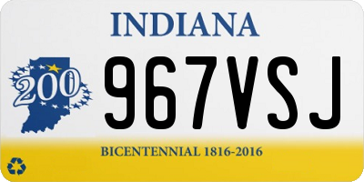 IN license plate 967VSJ