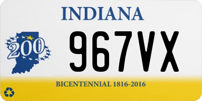 IN license plate 967VX
