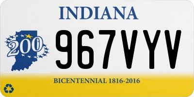 IN license plate 967VYV