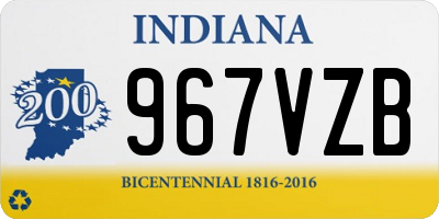 IN license plate 967VZB