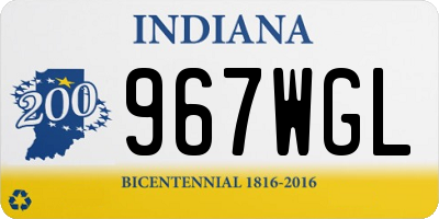IN license plate 967WGL