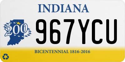 IN license plate 967YCU
