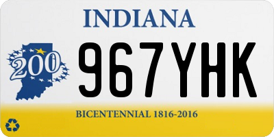 IN license plate 967YHK