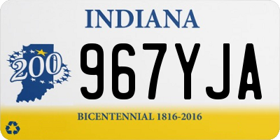 IN license plate 967YJA