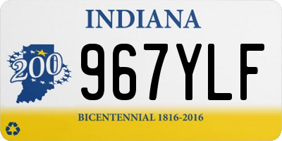 IN license plate 967YLF