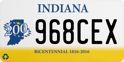 IN license plate 968CEX