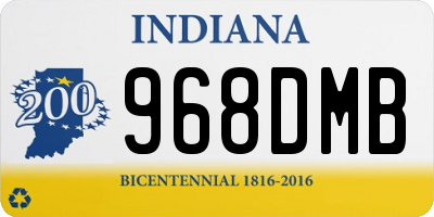 IN license plate 968DMB