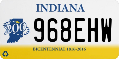 IN license plate 968EHW