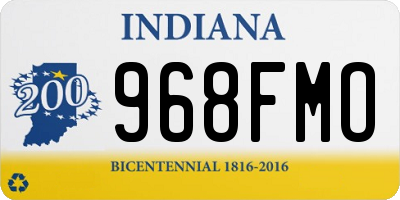 IN license plate 968FMO