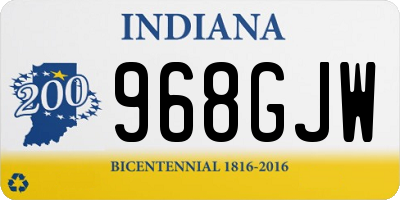 IN license plate 968GJW