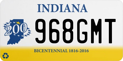 IN license plate 968GMT