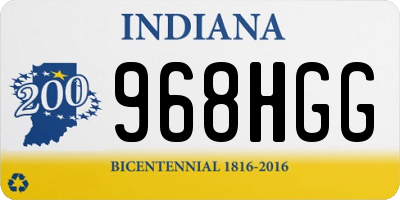 IN license plate 968HGG