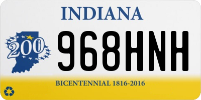IN license plate 968HNH