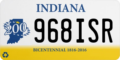 IN license plate 968ISR