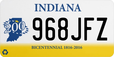 IN license plate 968JFZ