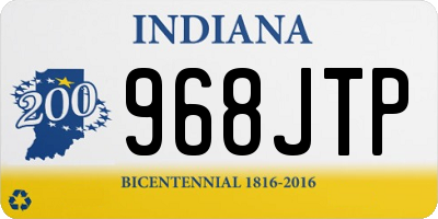 IN license plate 968JTP