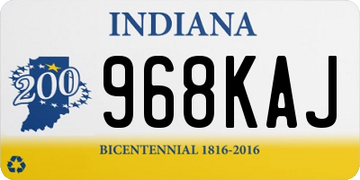IN license plate 968KAJ