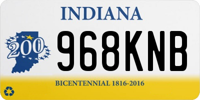 IN license plate 968KNB