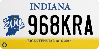 IN license plate 968KRA