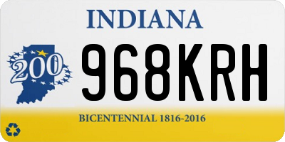 IN license plate 968KRH