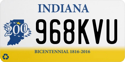 IN license plate 968KVU