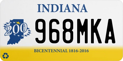 IN license plate 968MKA