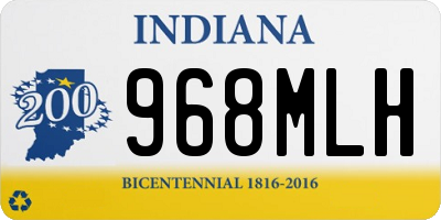 IN license plate 968MLH