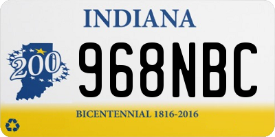 IN license plate 968NBC