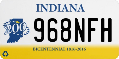 IN license plate 968NFH