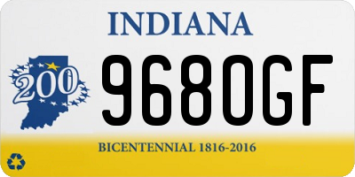 IN license plate 968OGF