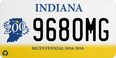 IN license plate 968OMG