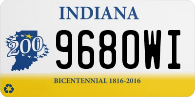 IN license plate 968OWI