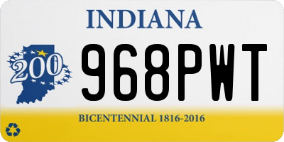 IN license plate 968PWT