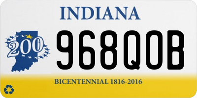 IN license plate 968QOB