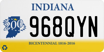 IN license plate 968QYN