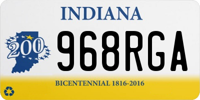 IN license plate 968RGA