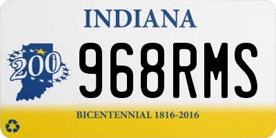IN license plate 968RMS