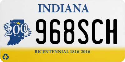 IN license plate 968SCH