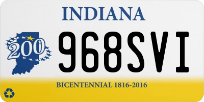 IN license plate 968SVI