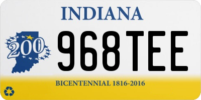 IN license plate 968TEE