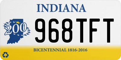 IN license plate 968TFT
