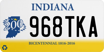 IN license plate 968TKA