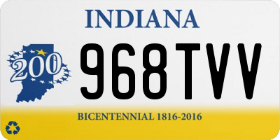 IN license plate 968TVV