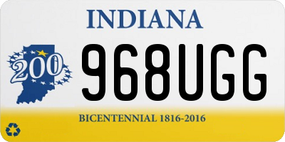 IN license plate 968UGG