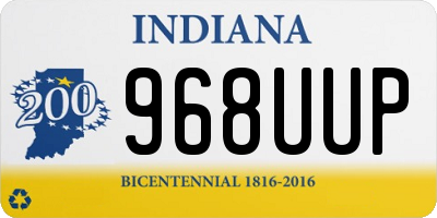 IN license plate 968UUP