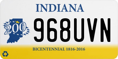 IN license plate 968UVN