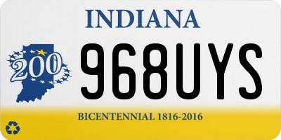 IN license plate 968UYS