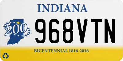 IN license plate 968VTN