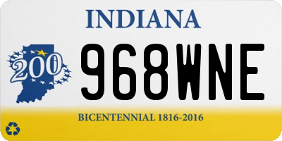 IN license plate 968WNE